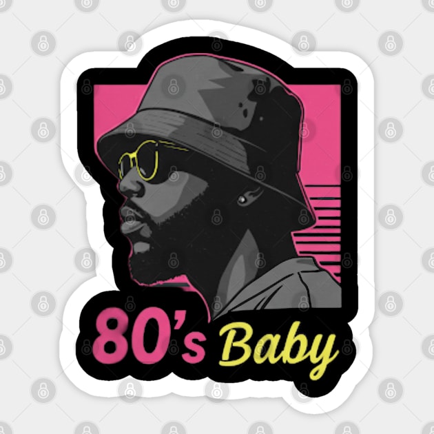 80’s Baby Sticker by Lamar 's Store